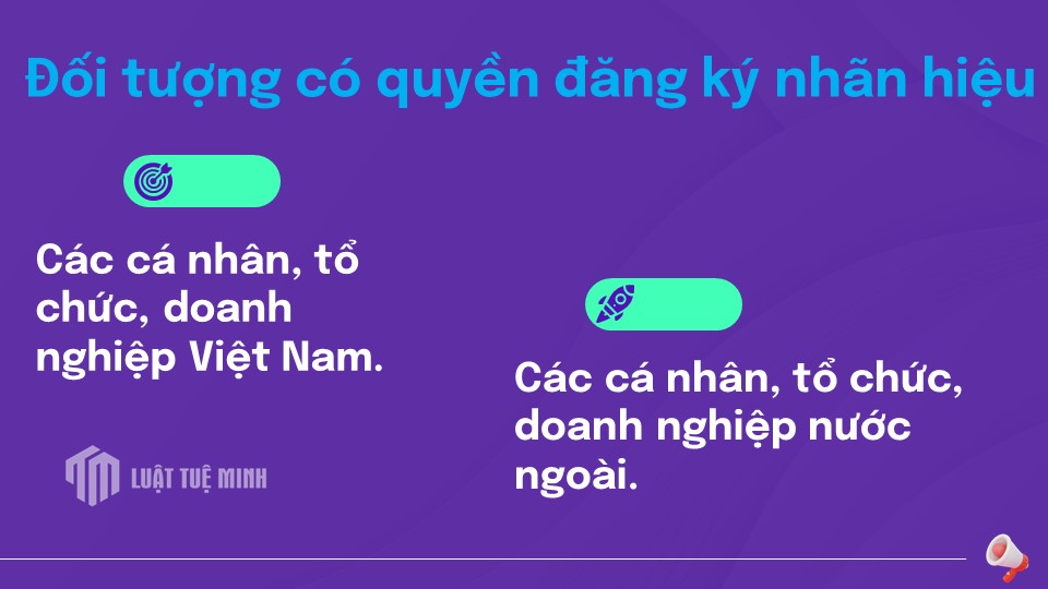 Đối tượng có quyền đăng ký nhãn hiệu