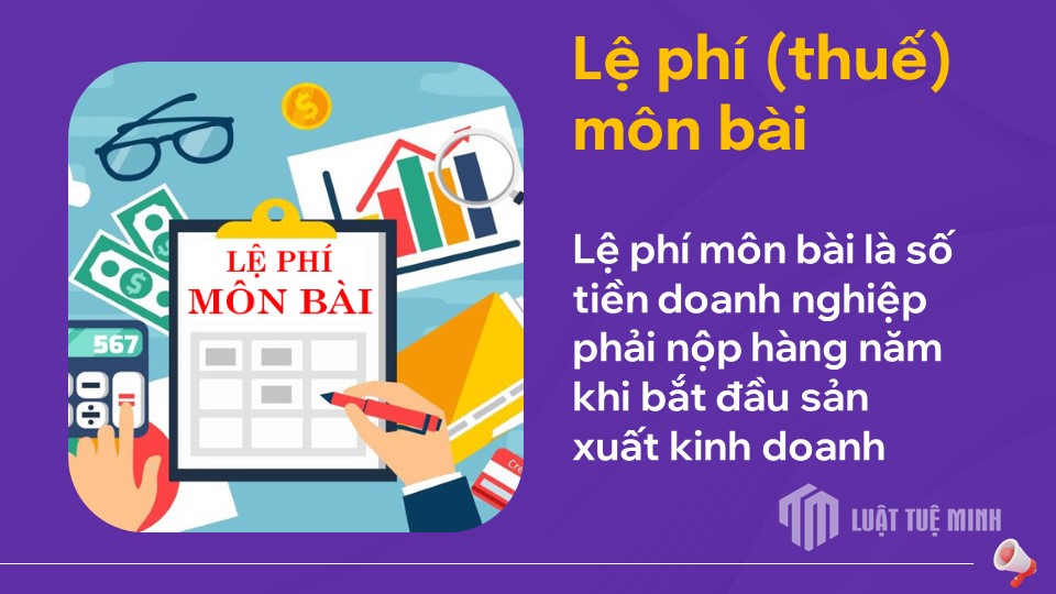 Lệ phí (thuế) môn bài