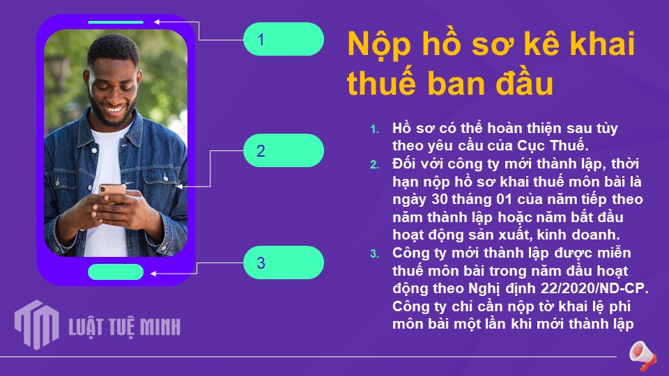 Nộp hồ sơ kê khai thuế ban đầu