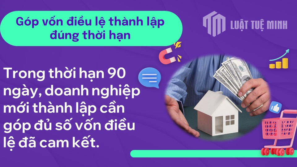 Góp vốn điều lệ thành lập đúng thời hạn