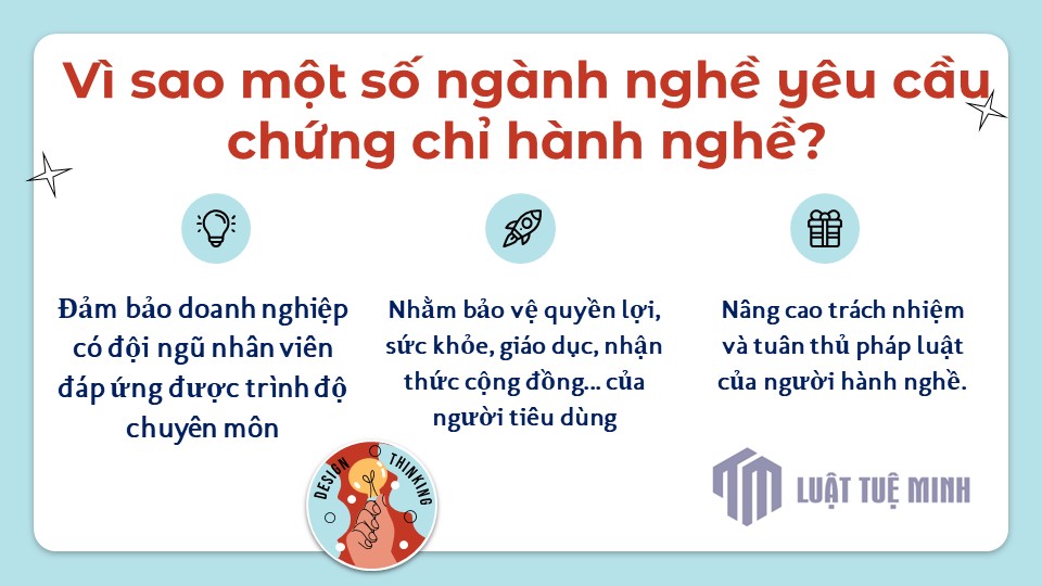 Vì sao một số ngành nghề yêu cầu chứng chỉ hành nghề?