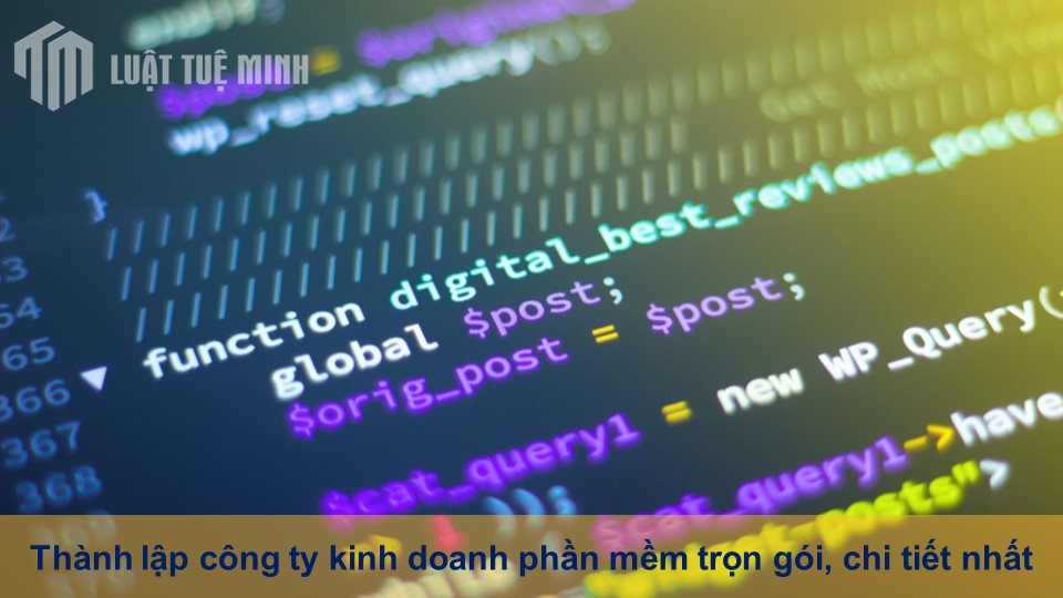 Thành lập công ty kinh doanh phần mềm trọn gói, chi tiết nhất