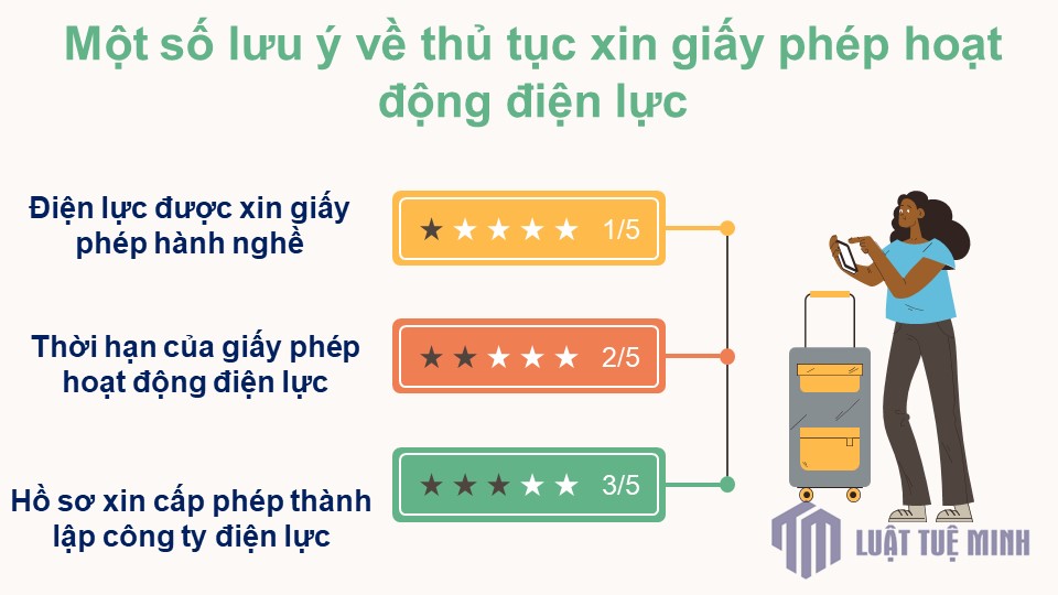 Một số lưu ý về thủ tục xin giấy phép hoạt động điện lực