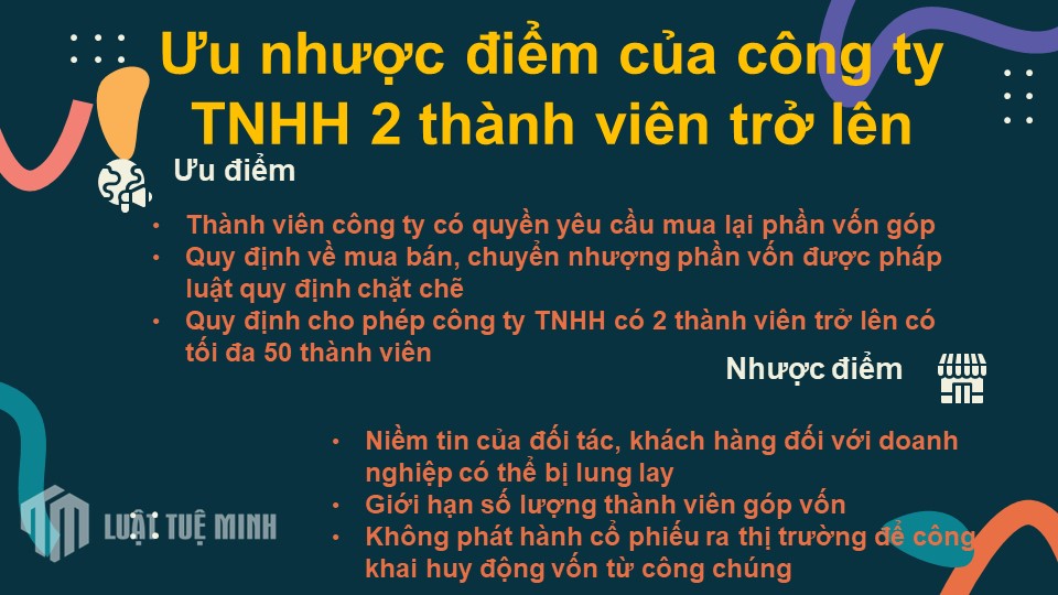 Ưu nhược điểm của công ty TNHH 2 thành viên trở lên