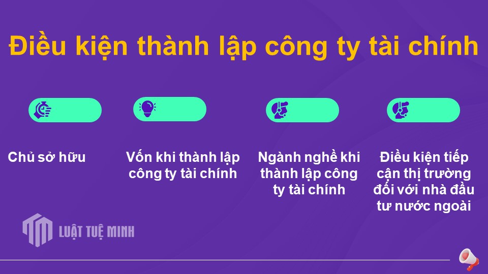 Điều kiện thành lập công ty tài chính