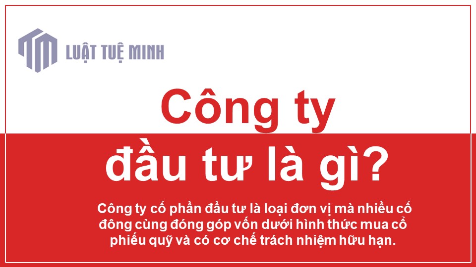 Công ty đầu tư là gì?