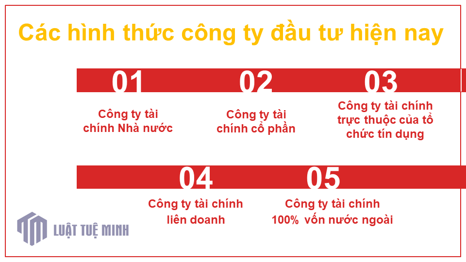 Các hình thức công ty đầu tư hiện nay