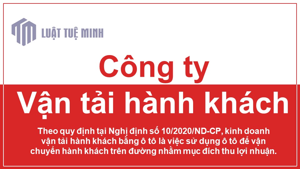 Công ty vận tải hành khách là gì?