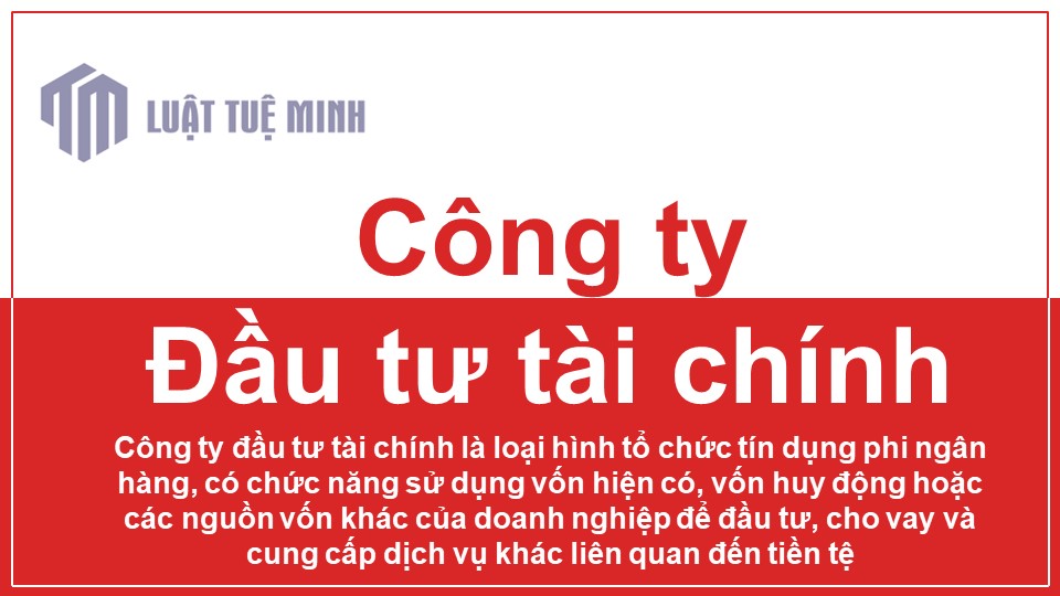 Công ty đầu tư tài chính là gì?