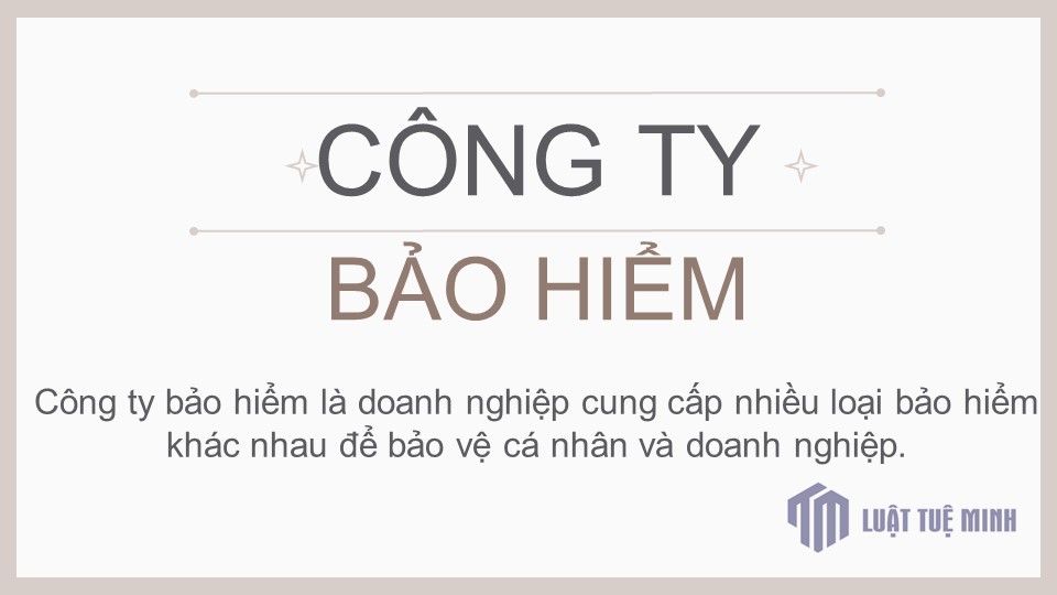 Công ty bảo hiểm là gì? 