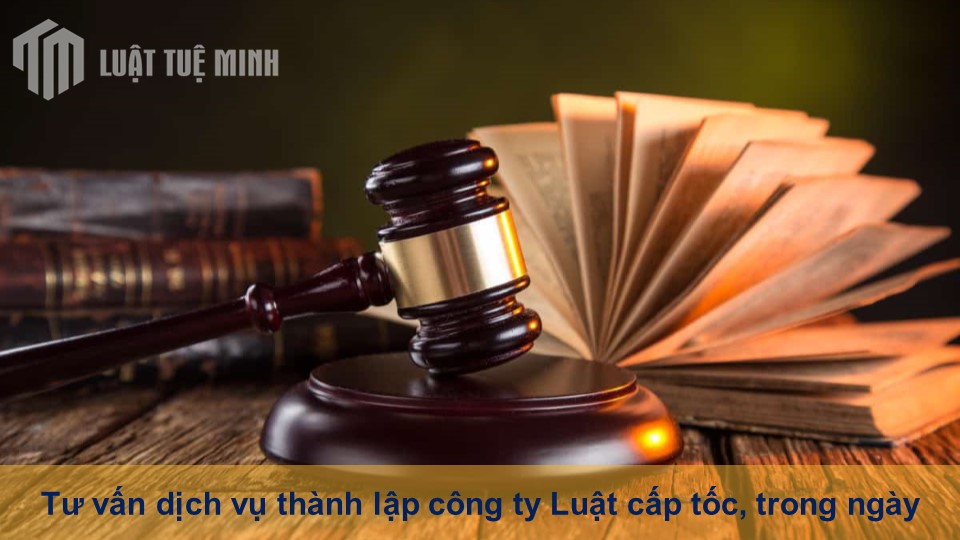 Tư vấn dịch vụ thành lập công ty Luật cấp tốc, trong ngày