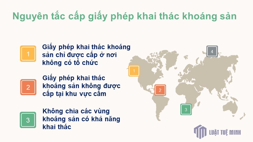 Nguyên tắc cấp giấy phép khai thác khoáng sản