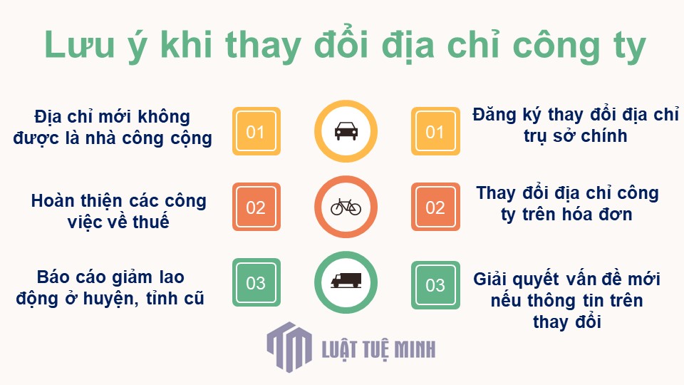 Lưu ý khi thay đổi địa chỉ công ty