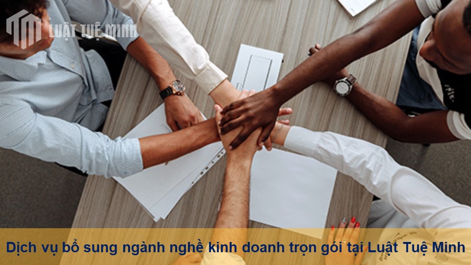 Dịch vụ bổ sung ngành nghề kinh doanh trọn gói tại Luật Tuệ Minh