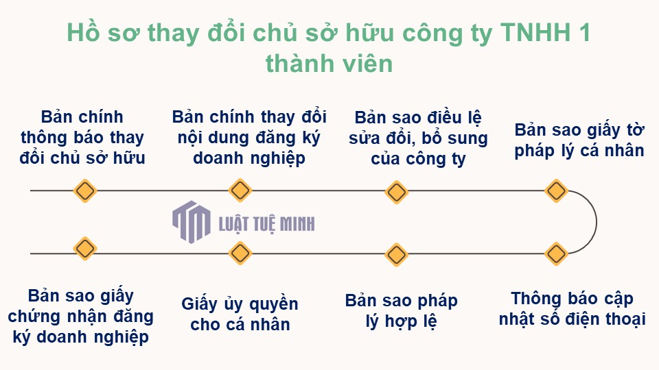 Hồ sơ thay đổi chủ sở hữu công ty TNHH 1 thành viên