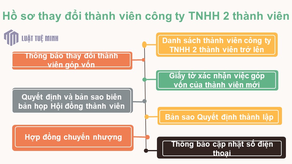 Hồ sơ thay đổi thành viên công ty TNHH 2 thành viên