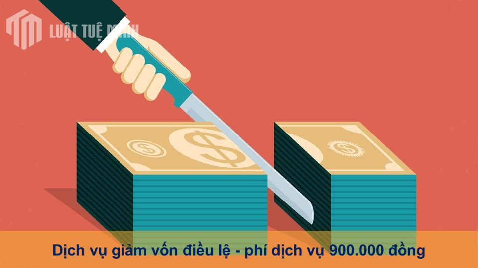 Dịch vụ giảm vốn điều lệ - phí dịch vụ 900.000 đồng