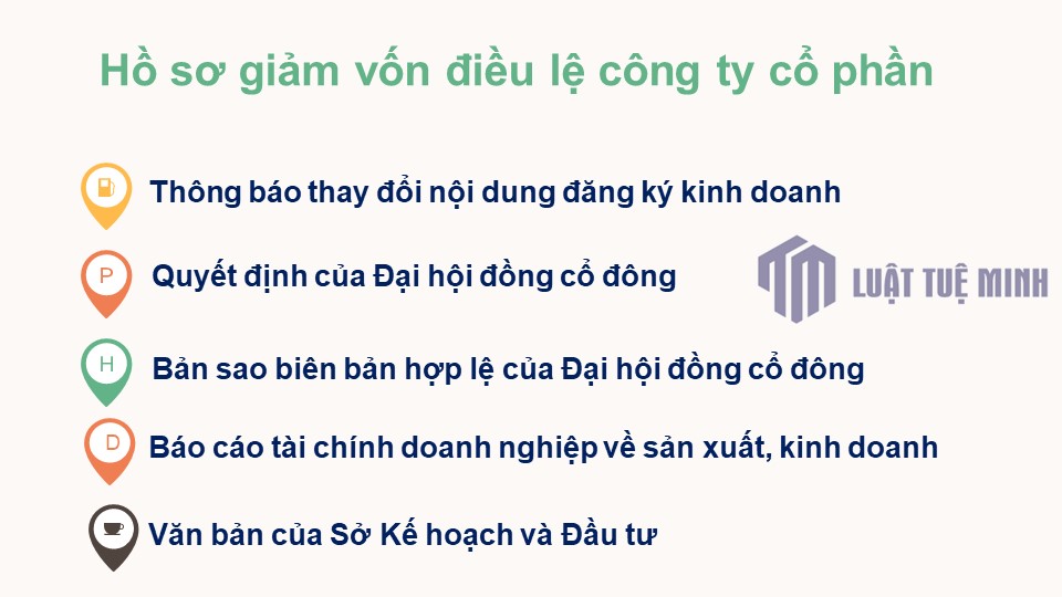 Hồ sơ giảm vốn điều lệ công ty cổ phần