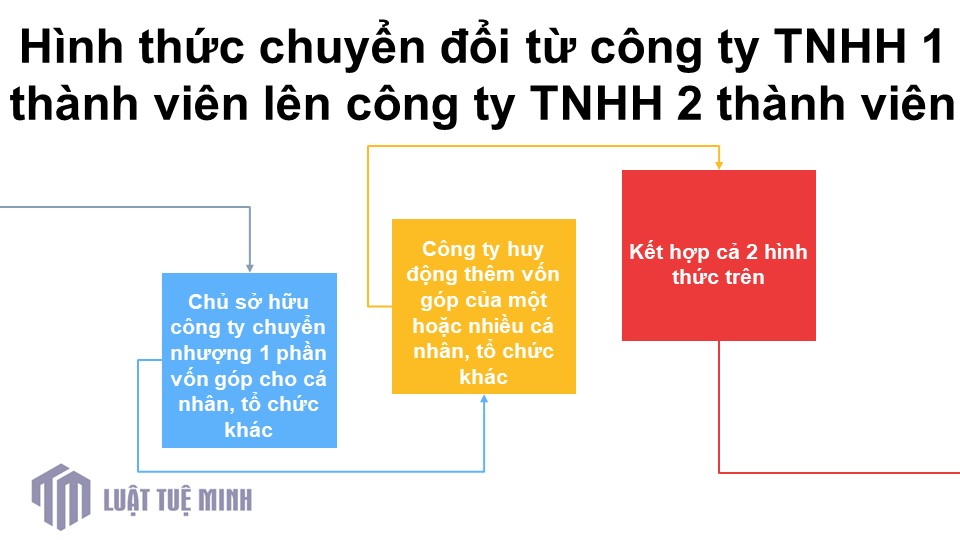 Hình thức chuyển đổi từ công ty TNHH 1 thành viên lên công ty TNHH 2 thành viên