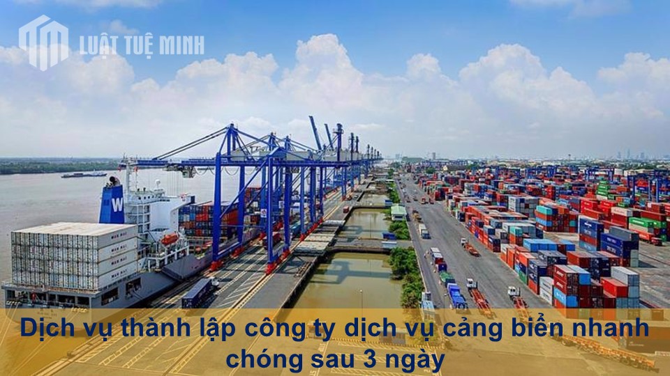 Dịch vụ thành lập công ty dịch vụ cảng biển nhanh chóng sau 3 ngày