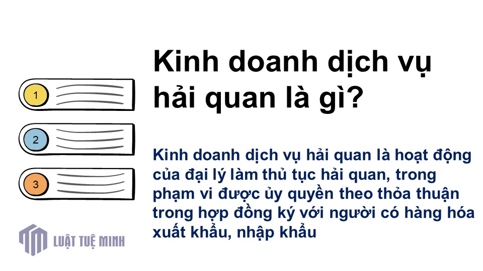 Kinh doanh dịch vụ hải quan là gì?