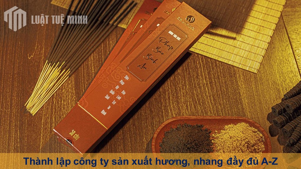 Thành lập công ty sản xuất hương, nhang đầy đủ A-Z