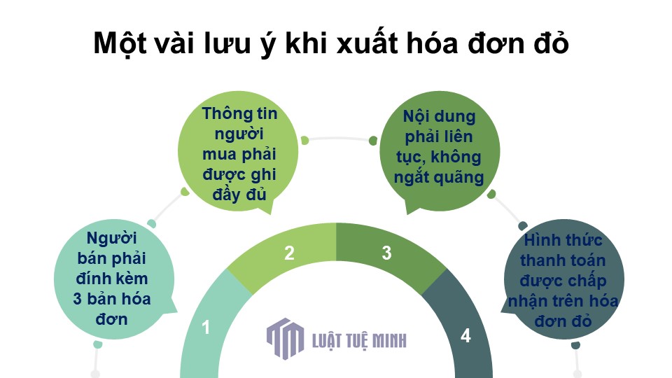 Một vài lưu ý khi xuất hóa đơn đỏ