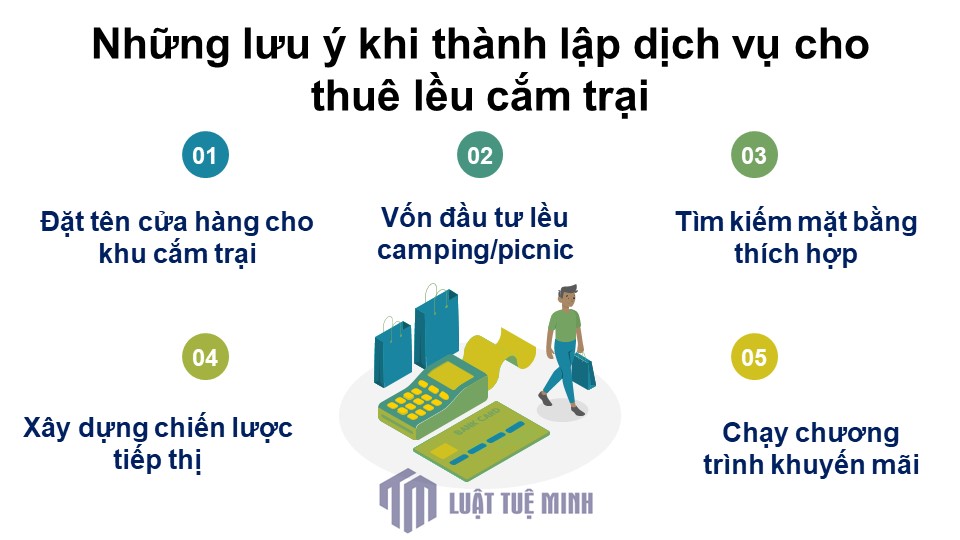 Những lưu ý khi thành lập dịch vụ cho thuê lều cắm trại