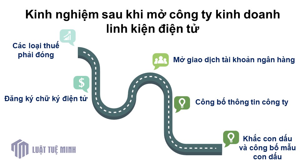 Kinh nghiệm sau khi mở công ty kinh doanh linh kiện điện tử