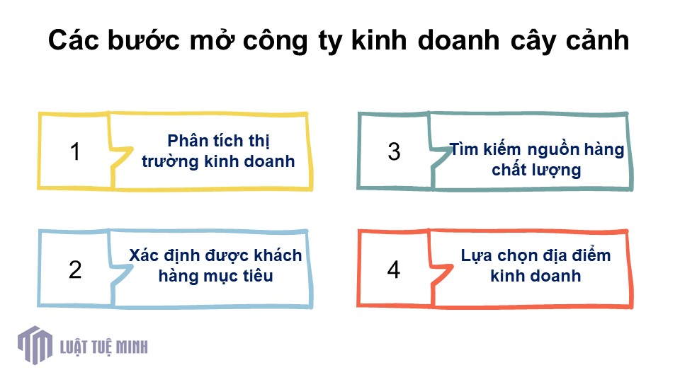 Các bước mở công ty kinh doanh cây cảnh thành công