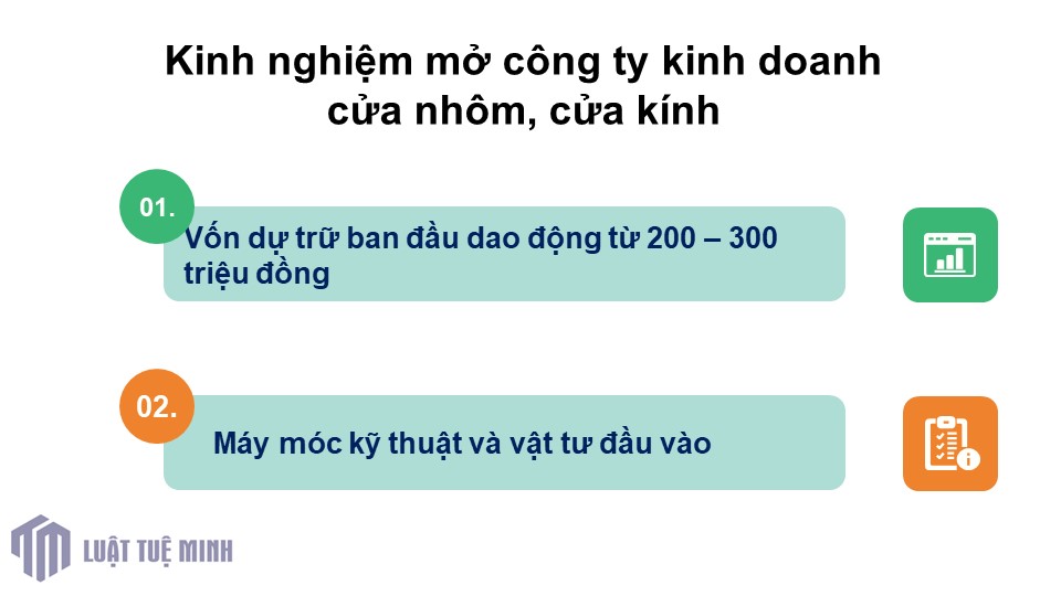 Kinh nghiệm mở công ty kinh doanh cửa nhôm, cửa kính 