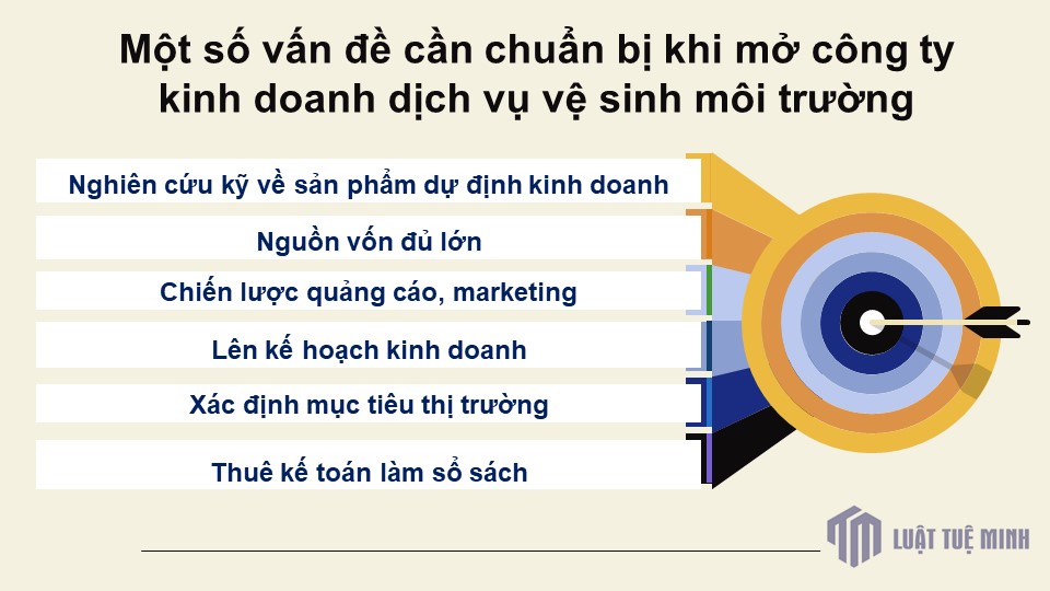 Một số vấn đề cần chuẩn bị khi mở công ty kinh doanh dịch vụ vệ sinh môi trường