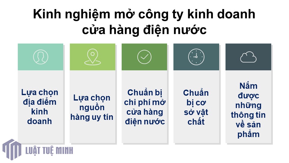 Kinh nghiệm mở công ty kinh doanh cửa hàng điện nước