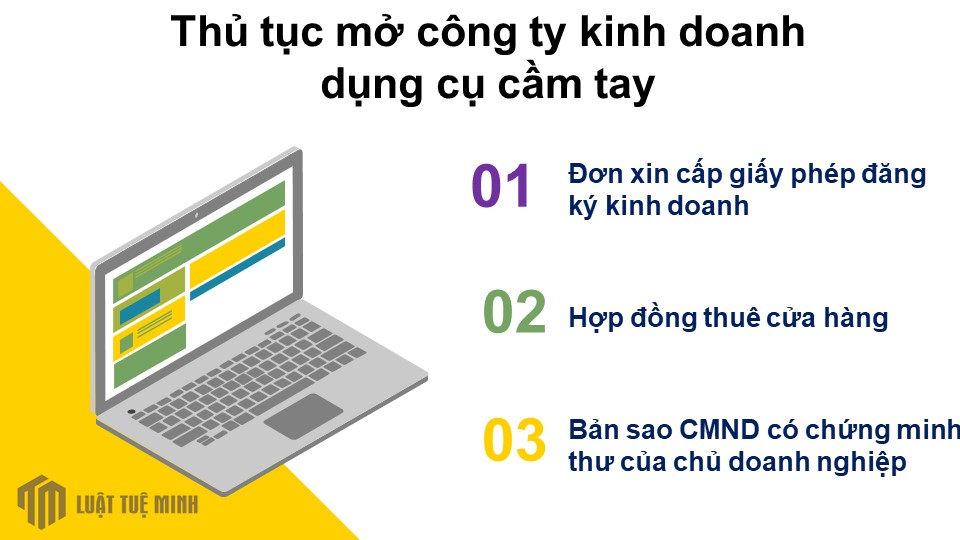 Thủ tục mở công ty kinh doanh dụng cụ cầm tay