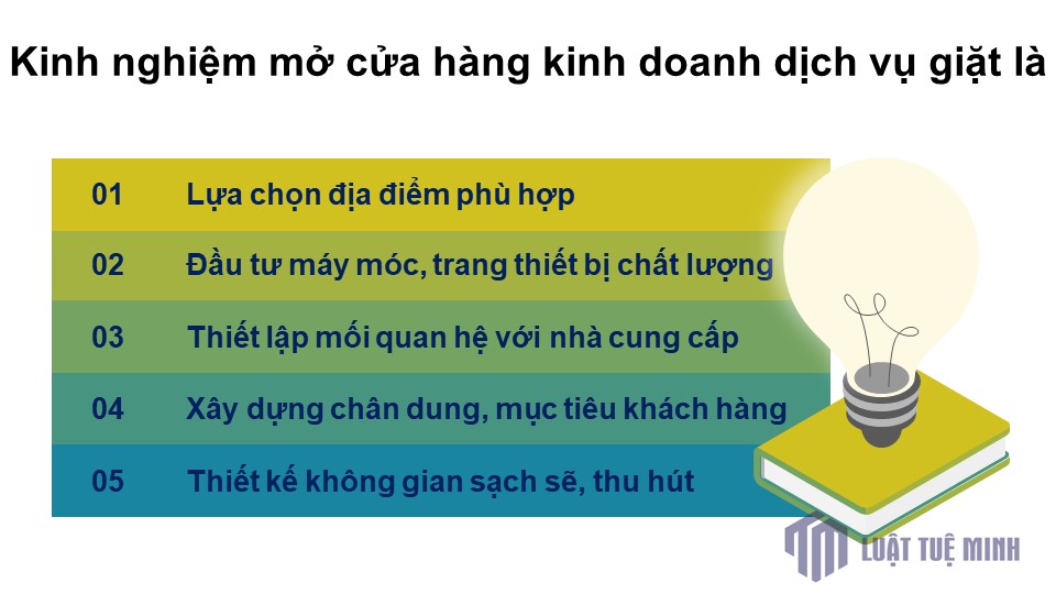 Kinh nghiệm mở cửa hàng kinh doanh dịch vụ giặt là