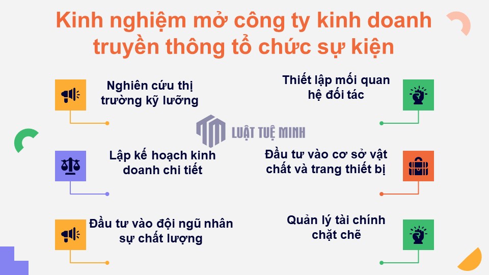 Kinh nghiệm mở công ty kinh doanh truyền thông tổ chức sự kiện