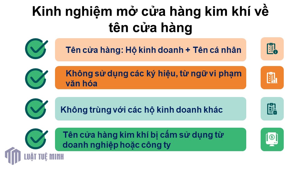 Kinh nghiệm mở cửa hàng kim khí về tên cửa hàng