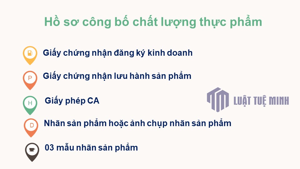 Hồ sơ công bố chất lượng thực phẩm