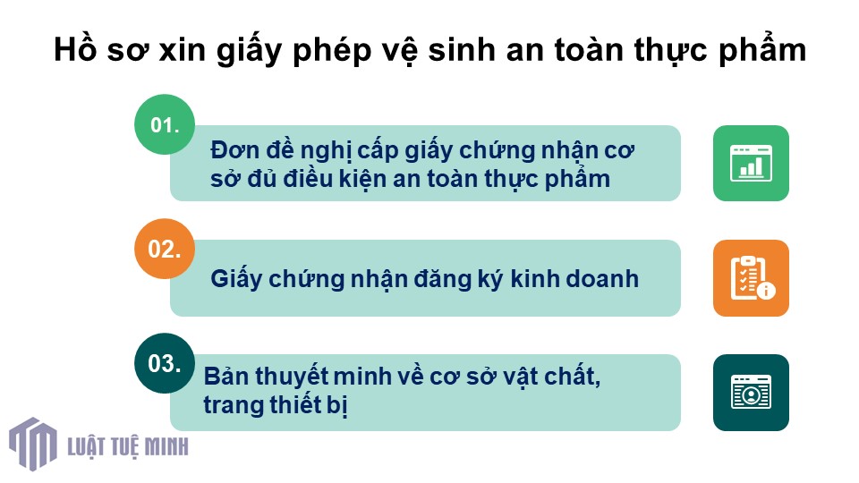 Hồ sơ xin giấy phép vệ sinh an toàn thực phẩm