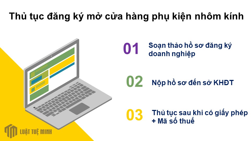 Thủ tục đăng ký mở cửa hàng phụ kiện nhôm kính