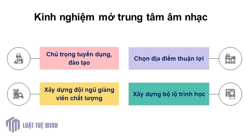 Kinh nghiệm mở trung tâm âm nhạc