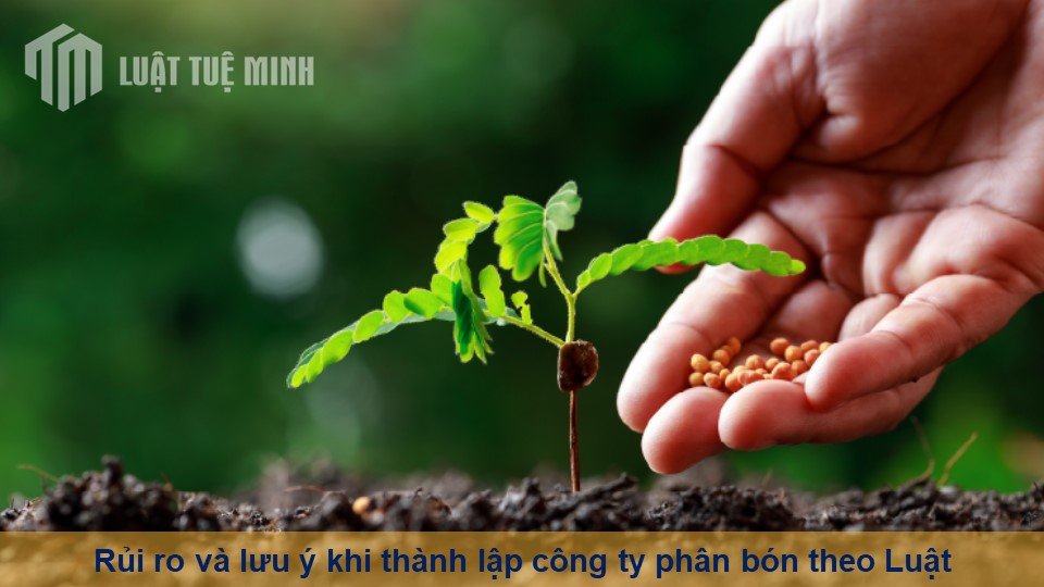 Rủi ro và lưu ý khi thành lập công ty phân bón theo Luật