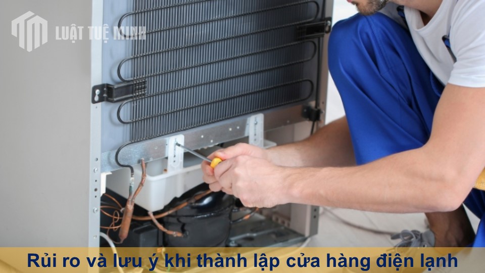 Rủi ro và lưu ý khi thành lập cửa hàng điện lạnh cho người mới bắt đầu