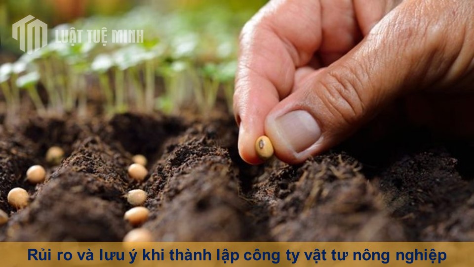 Rủi ro và lưu ý khi thành lập công ty vật tư nông nghiệp đầy đủ nhất