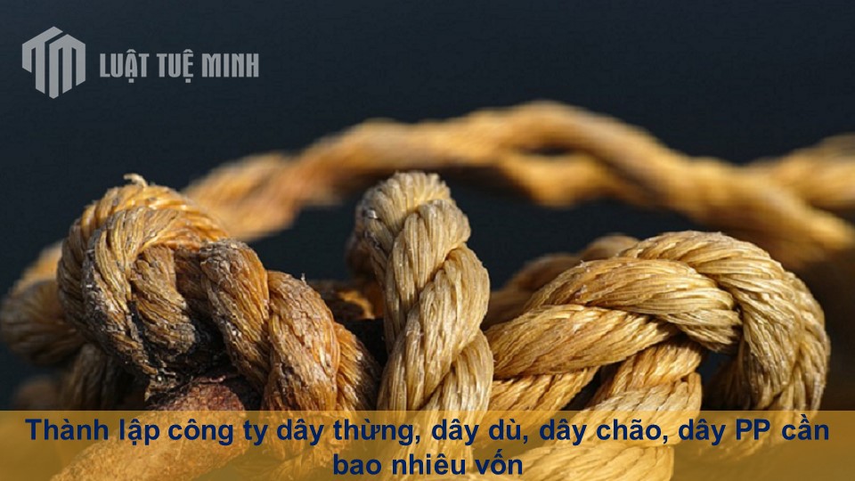 Thành lập công ty dây thừng, dây dù, dây chão, dây PP cần bao nhiêu vốn